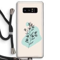 Violets are blue: Samsung Galaxy Note 8 Transparant Hoesje met koord