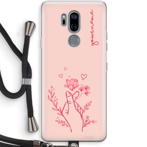 Giving Flowers: LG G7 Thinq Transparant Hoesje met koord