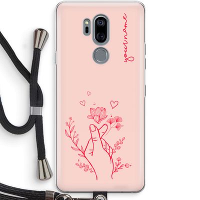 Giving Flowers: LG G7 Thinq Transparant Hoesje met koord