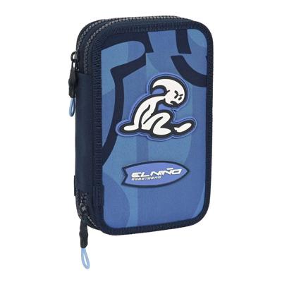 Schooletui met Accessoires El Niño Bahia Blauw 12.5 x 19.5 x 4 cm (28 Onderdelen)