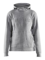 Blåkläder Dames hoodie 3D 35601157 | Grijs Mêlee | Maat M - 7330509771037
