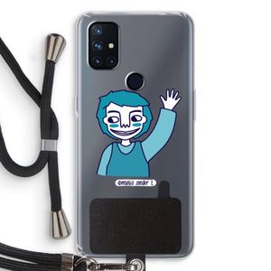 Zwaai: OnePlus Nord N10 5G Transparant Hoesje met koord