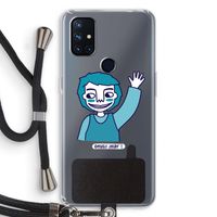 Zwaai: OnePlus Nord N10 5G Transparant Hoesje met koord