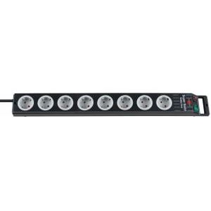 Brennenstuhl 1153380118 power uitbreiding 2,5 m 8 AC-uitgang(en) Zwart, Grijs
