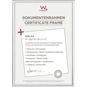 walther+ design KV130S Wissellijst Papierformaat: DIN A4 Zilver