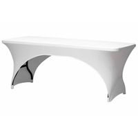 Perel Tafelhoes voor rechthoekige tafel gebogen wit FP400 - thumbnail