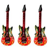 Kr?ger Opblaasbaar gitaar - 3x - met vlammen - 100 cm - speelgoed gitaar Kr?ger Opblaasbaar gitaar - 3x - met vlammen - 100 cm - speelgoed gitaar