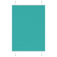 VidaXL Plissé rolgordijn 95x150 cm stofbreedte 94,4 cm petrol groen