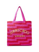 Jimmy Choo sac cabas à logo - Rose - thumbnail