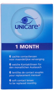 Unicare 1 Month 6 Zachte Contactlenzen -5.25