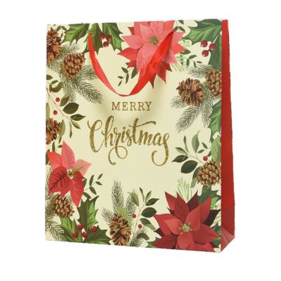 Grote kerst cadeautas/tas voor kerstcadeautjes Merry Christmas 72 cm