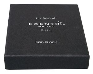 EXENTRI EX 001 portemonnee Man Echt leer Zwart