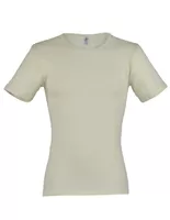 Heren T-Shirt Zijde Wol Engel Natur, Kleur Gebroken wit, Maat 54/56 - Extra Large