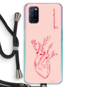 Blooming Heart: Oppo A52 Transparant Hoesje met koord
