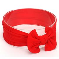 Schattig bowknot zuigeling baby meisje Hairband Headwear hoofdbanden (rood # 4)