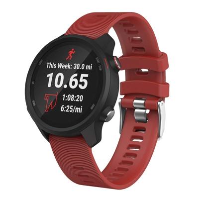 Smart Watch silicone polsband horlogeband voor Garmin Forerunner 245 (rood)