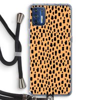 Panter: Motorola Moto G9 Plus Transparant Hoesje met koord