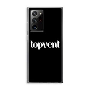 Topvent Zwart: Samsung Galaxy Note 20 Ultra / Note 20 Ultra 5G Transparant Hoesje