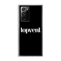 Topvent Zwart: Samsung Galaxy Note 20 Ultra / Note 20 Ultra 5G Transparant Hoesje