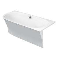 Duravit Cape Cod rechterhoek 190x90x64cm met aangevormd paneel Durasolid A wit 700363000000000