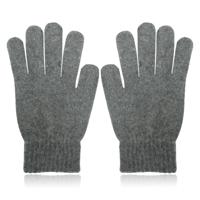 Zachte Dameshandschoenen - Grijs - Kasjmir-look in Small/Medium