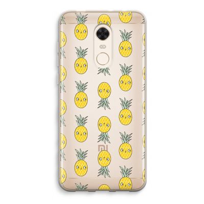 Ananas: Xiaomi Redmi 5 Transparant Hoesje