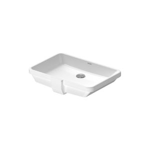 Duravit 2nd Floor Inbouw Wastafel 52.5x38x11.5 cm Rechthoek Keramiek Glanzend Wit