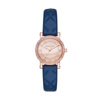 Horlogeband Michael Kors MK2696 Leder Blauw 14mm - thumbnail