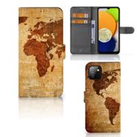 Samsung Galaxy A03 | Flip Cover | Wereldkaart