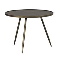 Leen Bakker - Bijzettafel Gianni - 45xØ60 Cm - Metaal - Goudkleurig