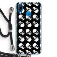 Musketon Skulls: Huawei P20 Lite Transparant Hoesje met koord