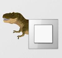 Dinosaurus lichtschakelaar sticker - thumbnail