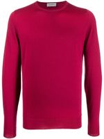 John Smedley pull en maille à col rond - Rose - thumbnail