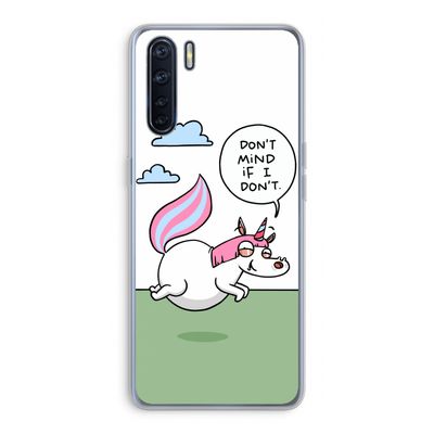 Unicorn: Oppo A91 Transparant Hoesje