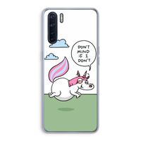 Unicorn: Oppo A91 Transparant Hoesje