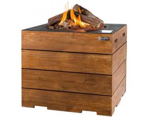 Happy Cocooning: CT Stainless Steel/Teak Lounge Dining Vierkant - zwart