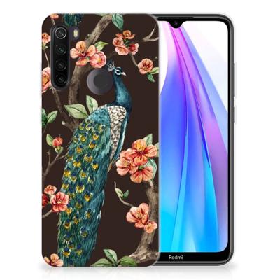 Xiaomi Redmi Note 8T | TPU Hoesje | Pauw met Bloemen