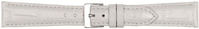Horlogeband Poletto 454.20.22 Leder Wit 22mm