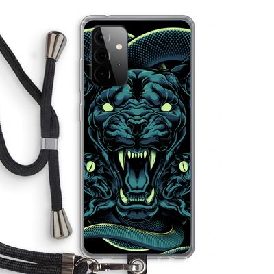 Cougar and Vipers: Samsung Galaxy A72 5G Transparant Hoesje met koord
