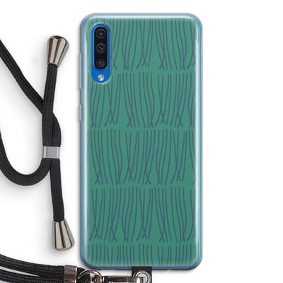 Swirls: Samsung Galaxy A50 Transparant Hoesje met koord