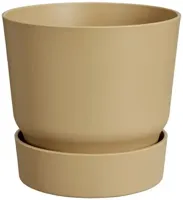 Elho bloempot Greenville 25cm Goudkleurig Zand