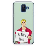 Gimme a call: Samsung Galaxy A6 (2018) Transparant Hoesje
