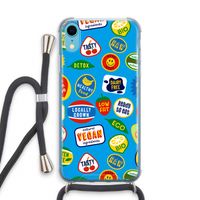 Fruitsticker: iPhone XR Transparant Hoesje met koord