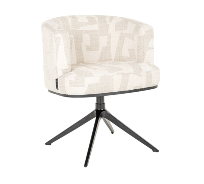 Draai Eetkamerstoel Cheyenne Beige Graffic