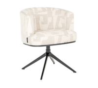 Draai Eetkamerstoel Cheyenne Beige Graffic