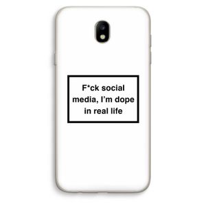 I'm dope: Samsung Galaxy J7 (2017) Transparant Hoesje