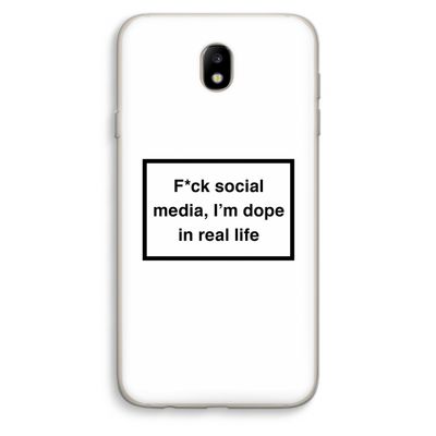 I'm dope: Samsung Galaxy J7 (2017) Transparant Hoesje