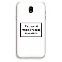 I'm dope: Samsung Galaxy J7 (2017) Transparant Hoesje