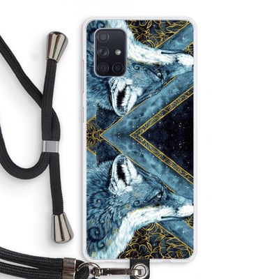Golden Fox: Samsung Galaxy A71 Transparant Hoesje met koord