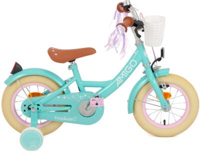 AMIGO Perfect 12 Inch 21 cm Meisjes Terugtraprem Turquoise